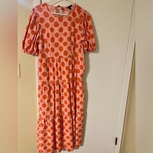 Orange Polka Dot Dress